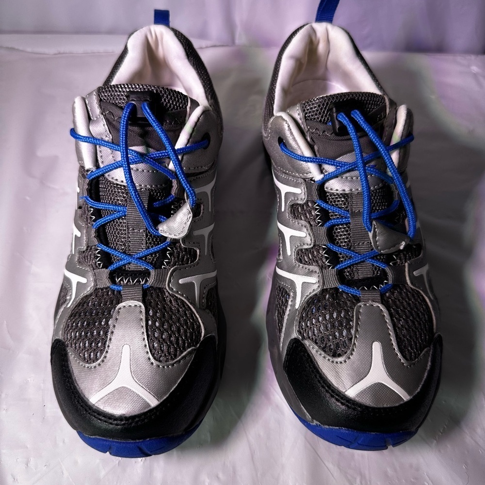 Speedo Silver and Blue Athletic Sneakers - Picture 3 of 9